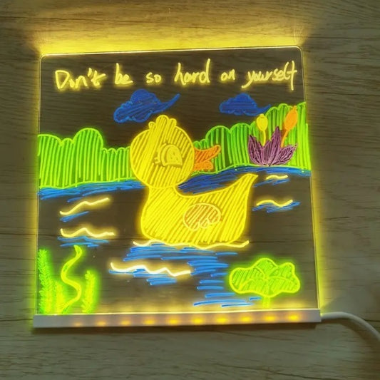 Large LED Note Board With Color Illuminated Message Board Painting
