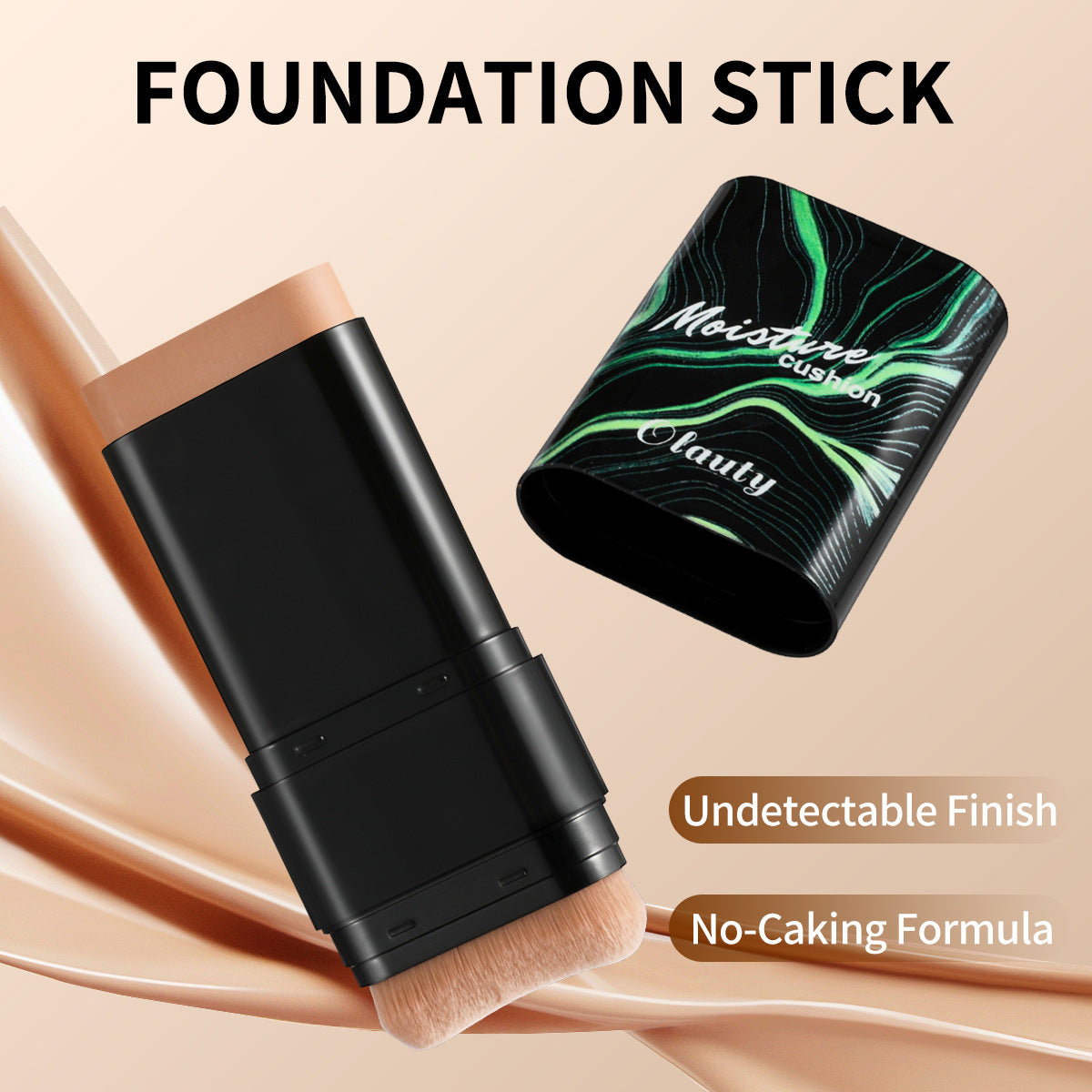 🎨 Double-Ended Waterproof Concealer & Foundation Stick – All-in-One Makeup Brush