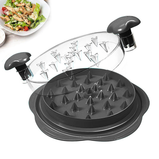 NNEDSZ 2pcs Black New Chicken Shredder - Effortless Chicken Breast Shredding Tool for Meal Prep and Baby Food**-0