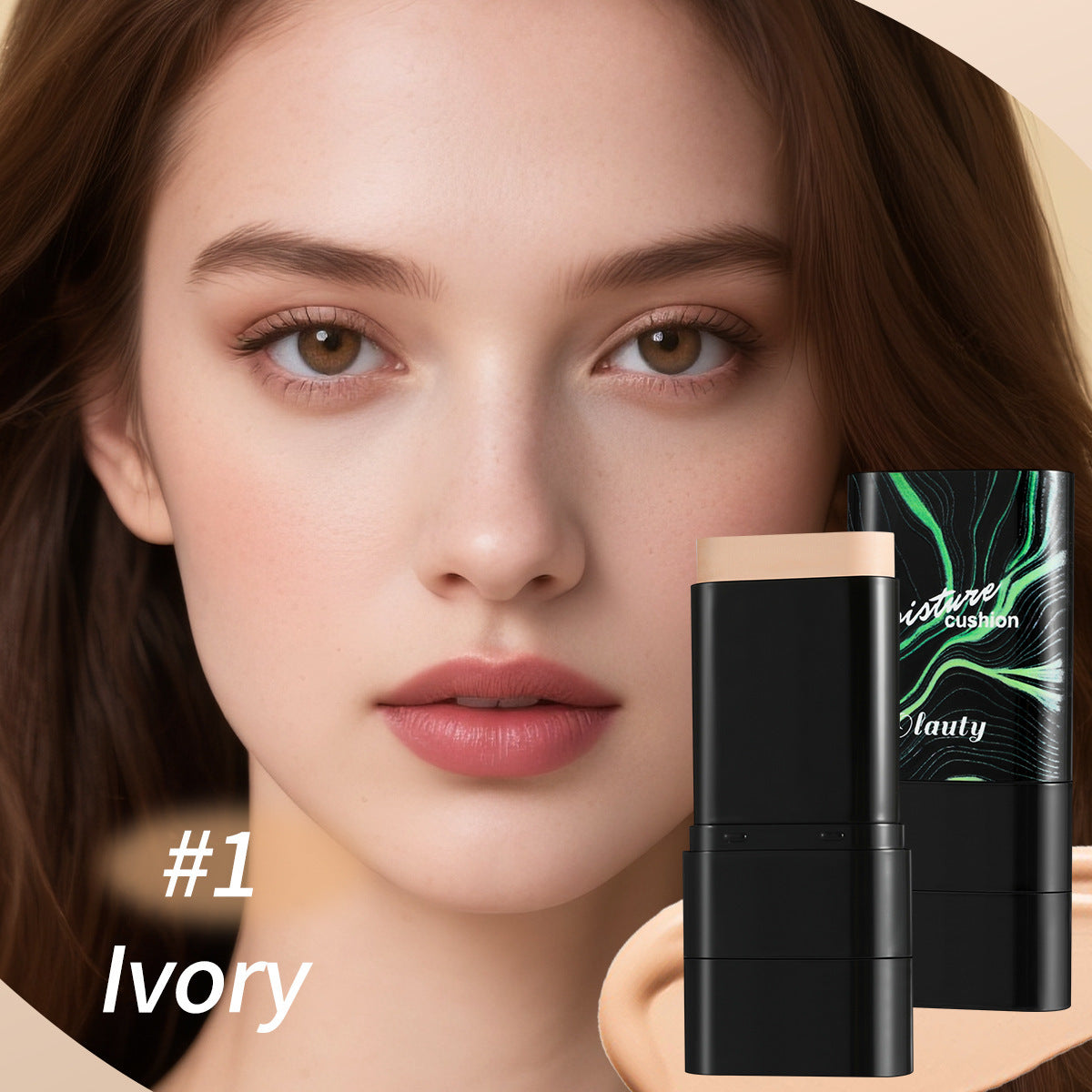 🎨 Double-Ended Waterproof Concealer & Foundation Stick – All-in-One Makeup Brush