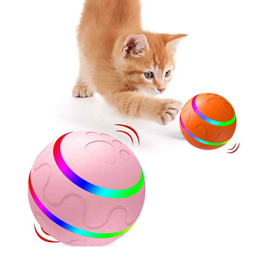 Selbstbewegender Spielball für Katzen und Hunde